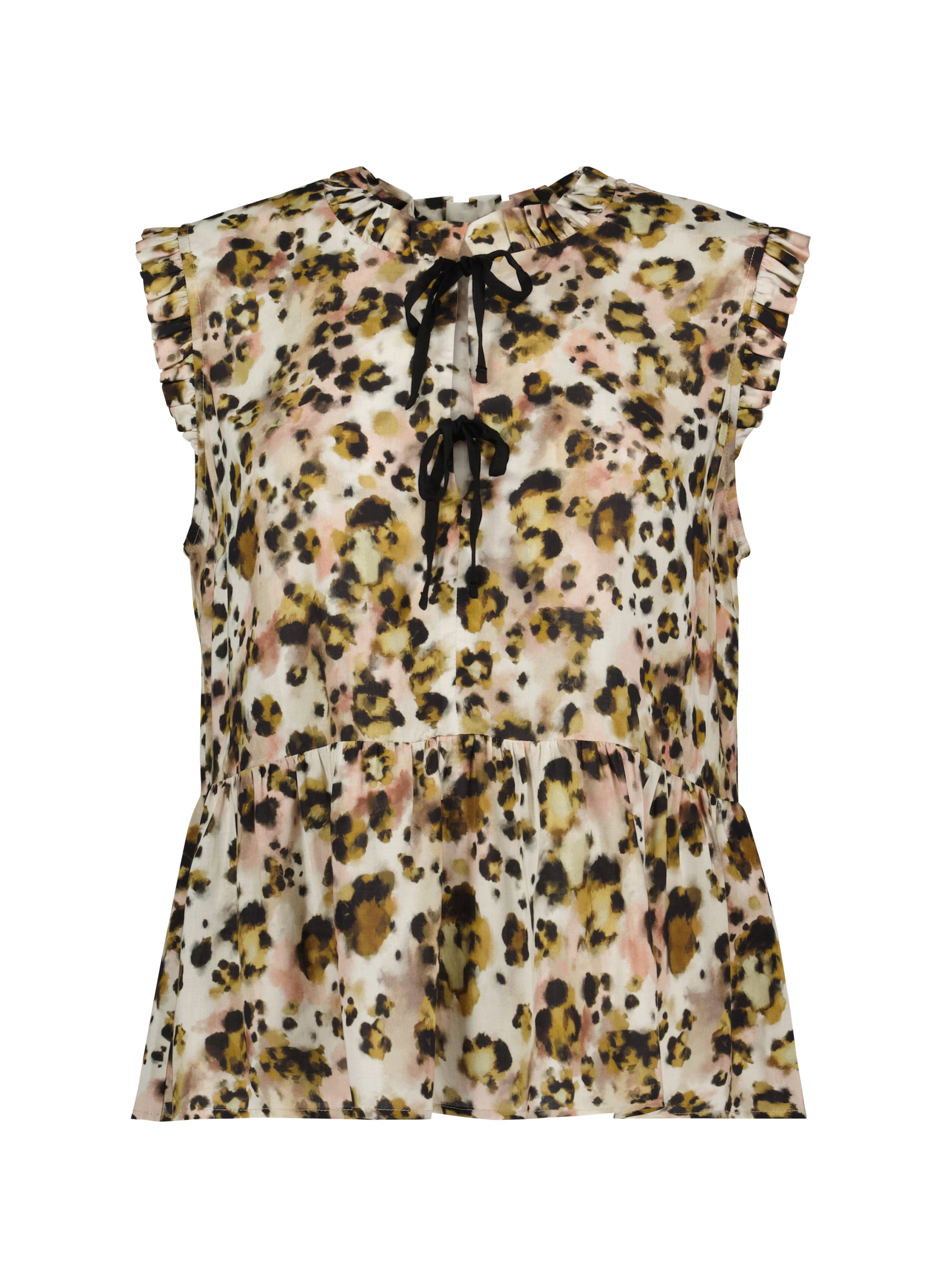Nicole Printed Sleeveless Blouse 4 Nicole Printed Sleeveless Blouse