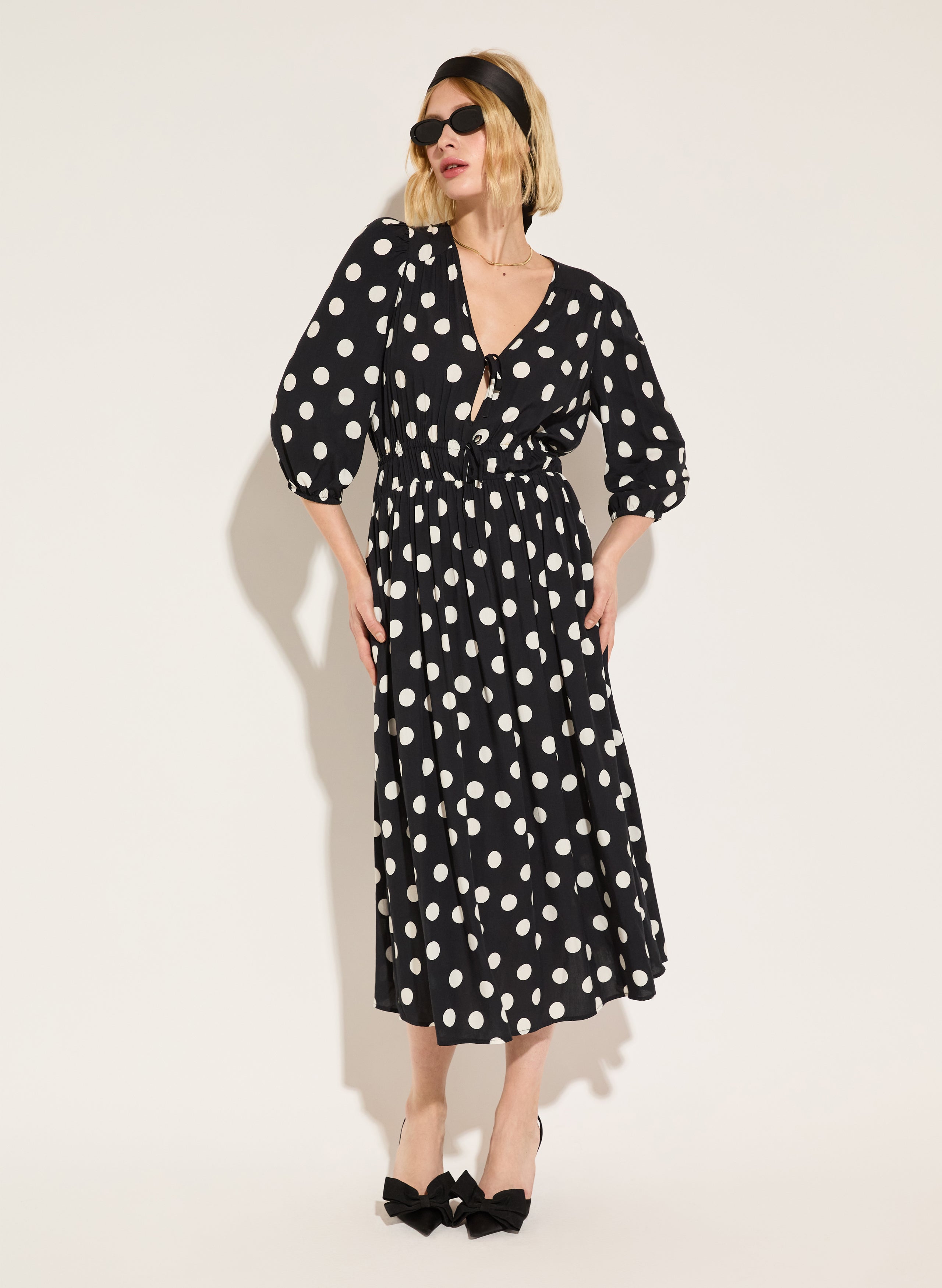 Olesia Printed Midi Dress