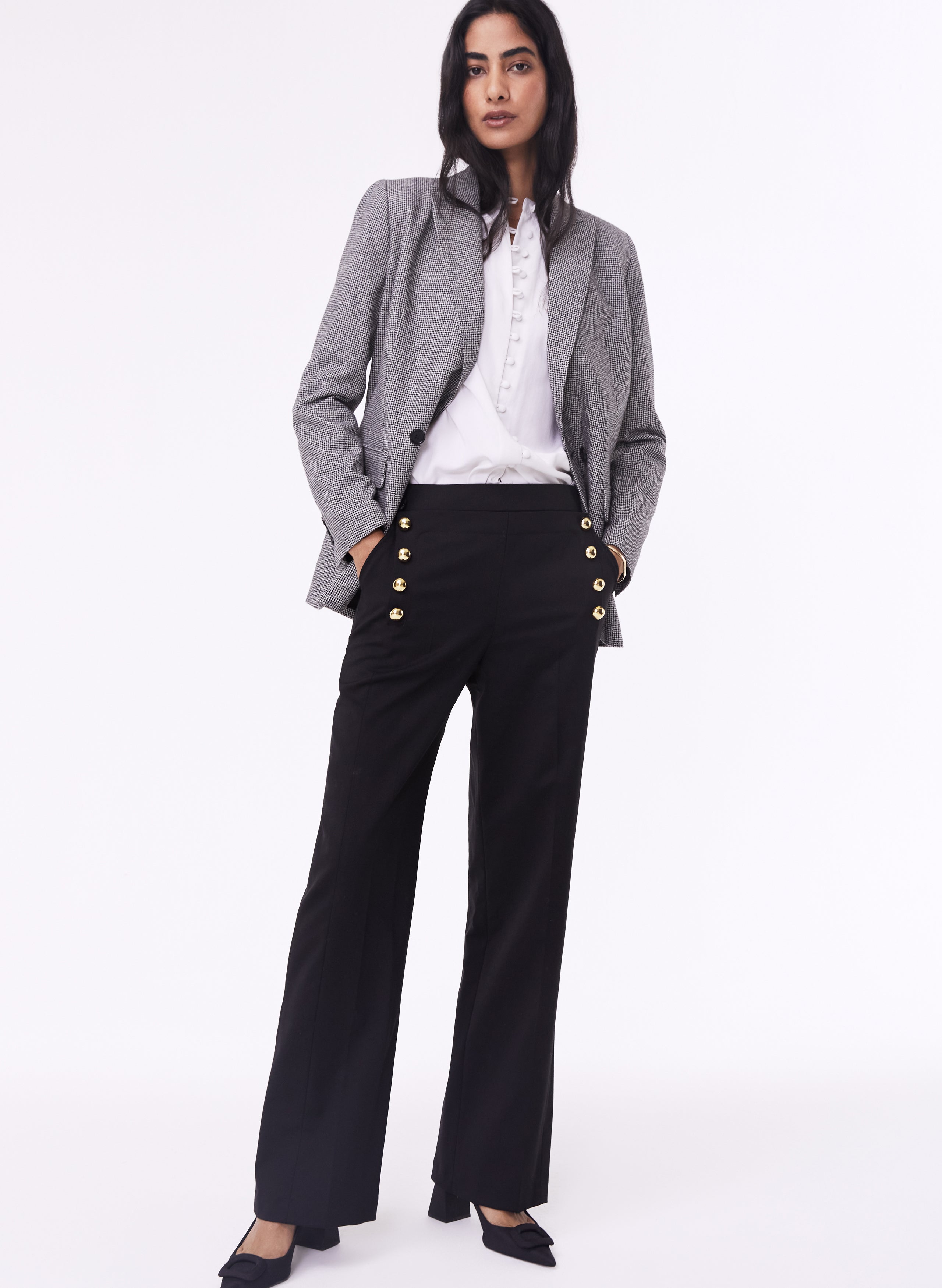 Amina Newlife & Wool Blend Trousers 3 Amina Newlife & Wool Blend Trousers