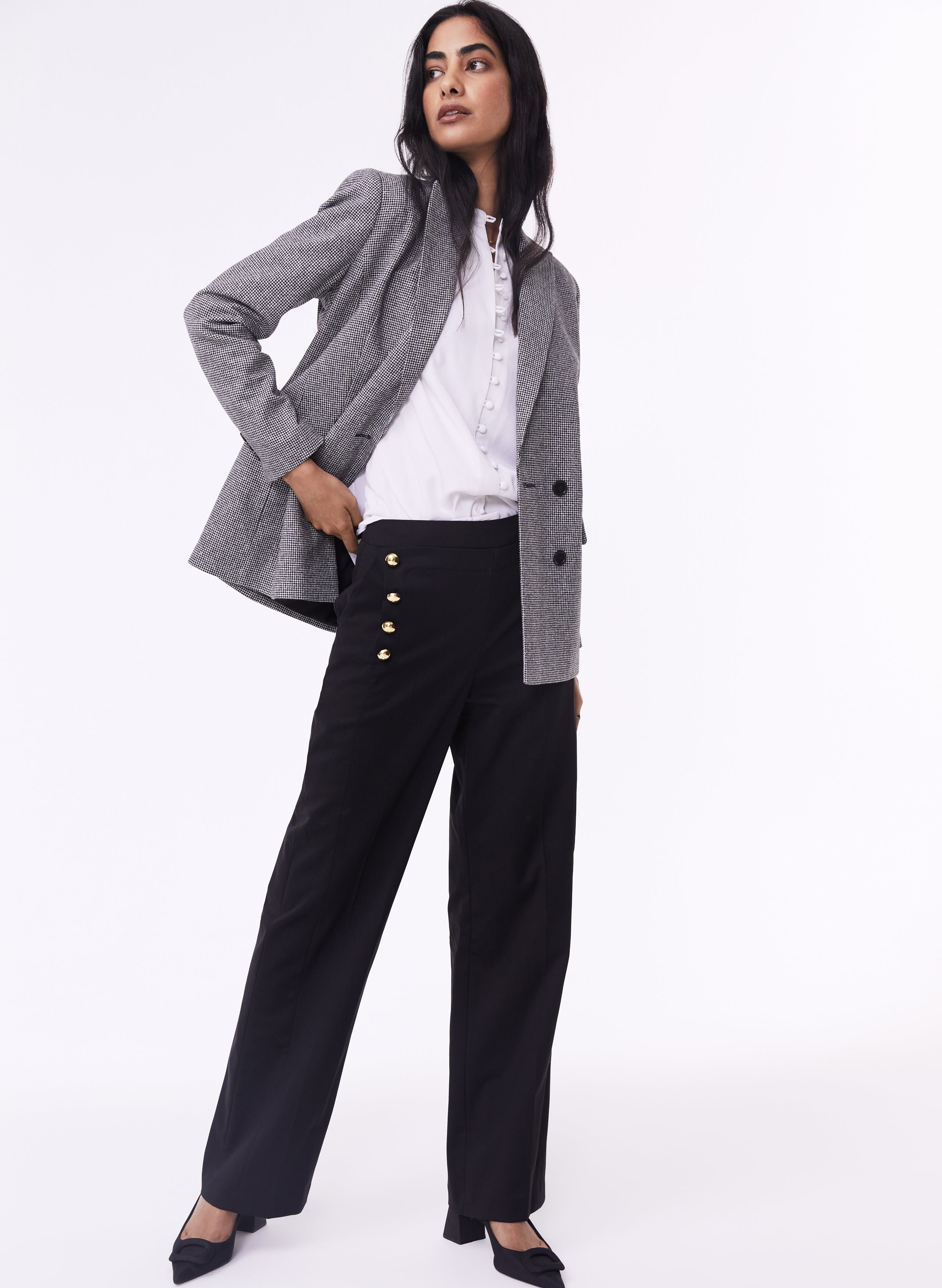 Amina Newlife & Wool Blend Trousers 5 Amina Newlife & Wool Blend Trousers