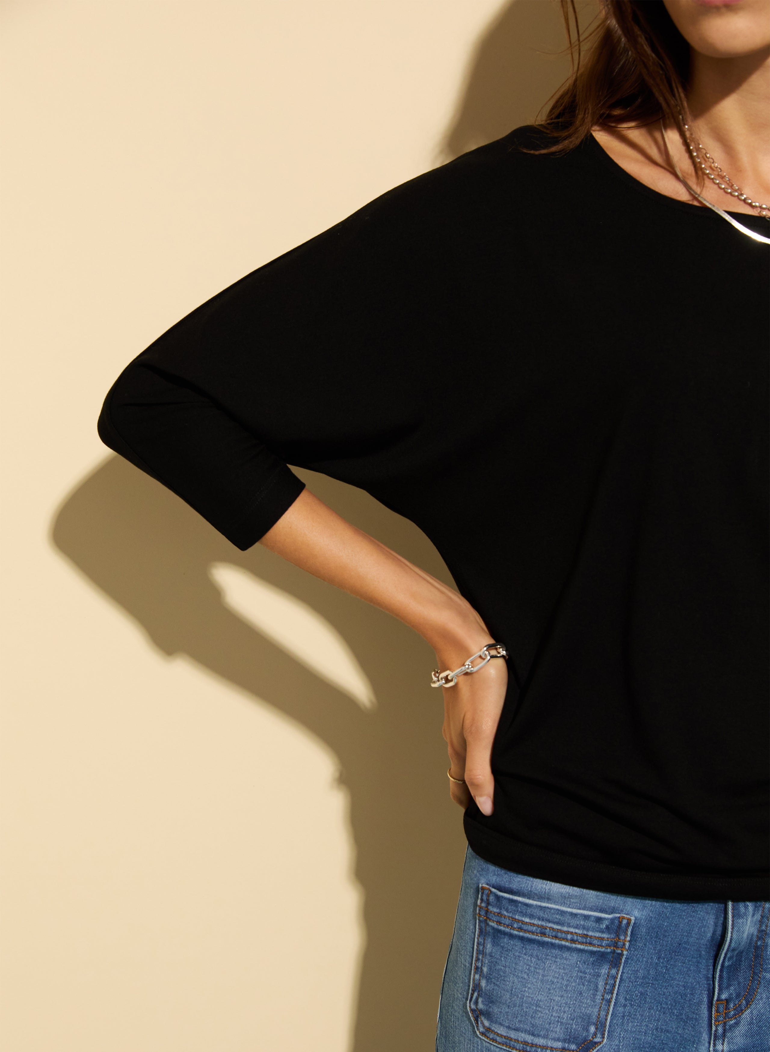 Spenser Relaxed Boat Neck Top 2 Spenser Relaxed Boat Neck Top
