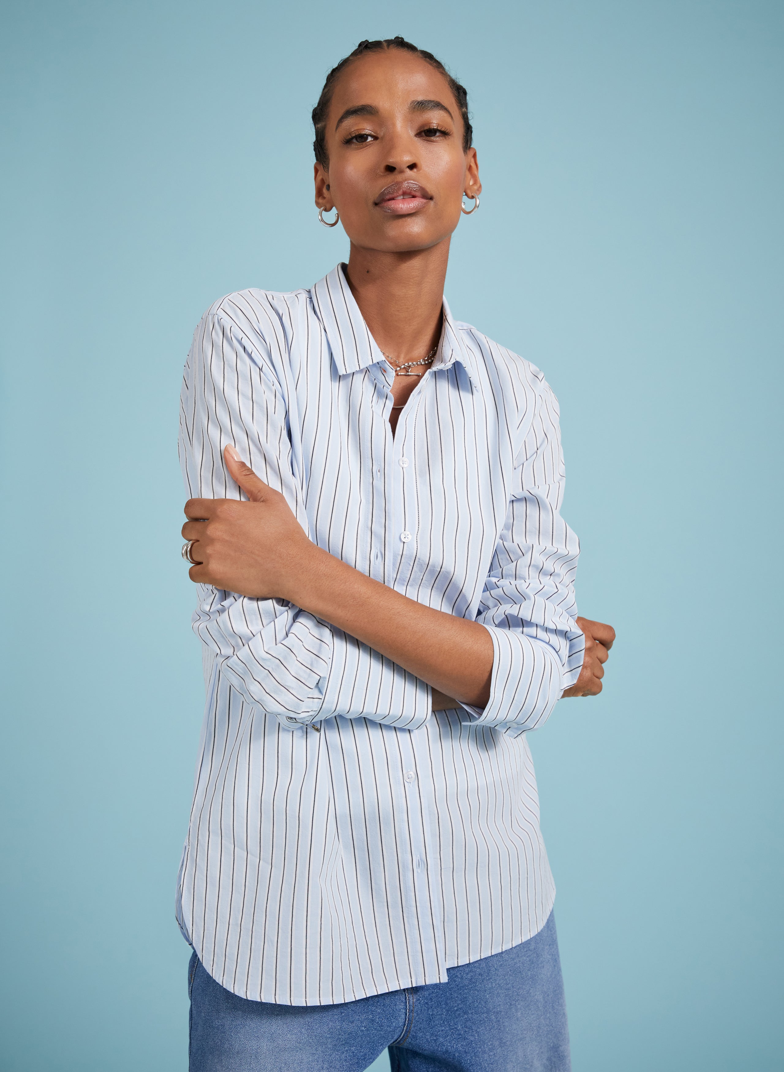 Rishma Organic Cotton Stripe Shirt 1 Rishma Organic Cotton Stripe Shirt