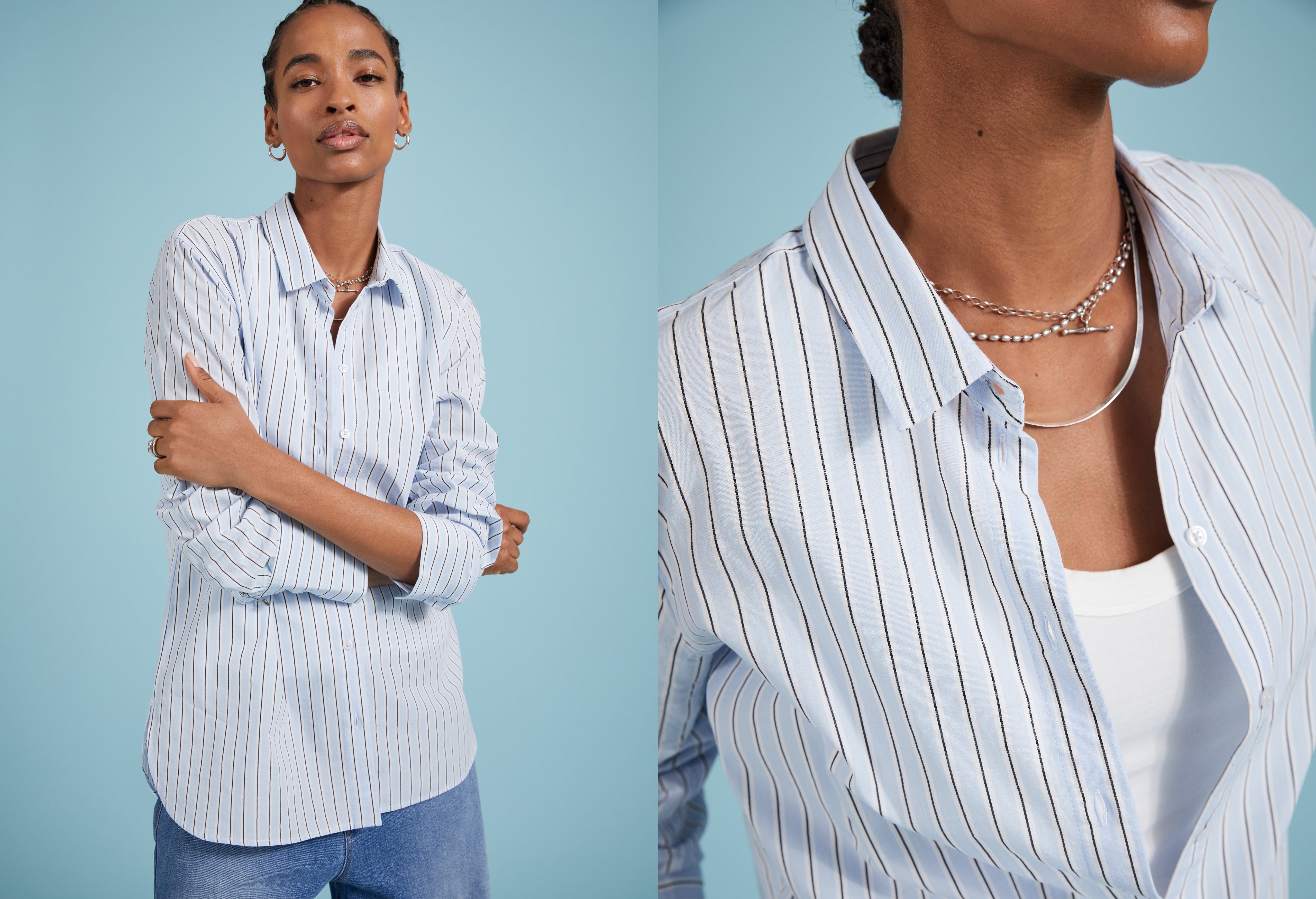 Rishma Organic Cotton Stripe Shirt 6 Rishma Organic Cotton Stripe Shirt