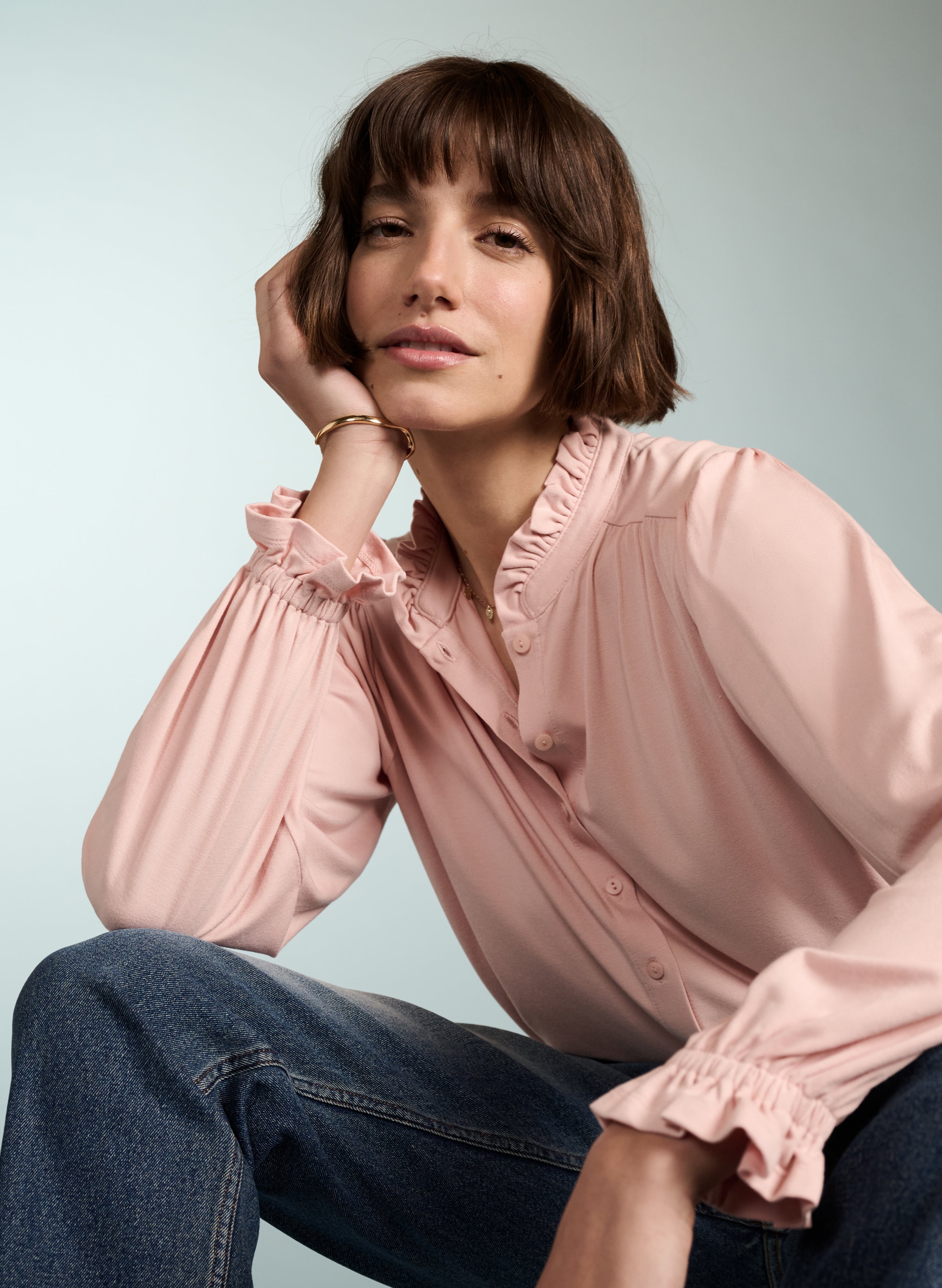 Sima Frill Detail Blouse 1 Sima Frill Detail Blouse