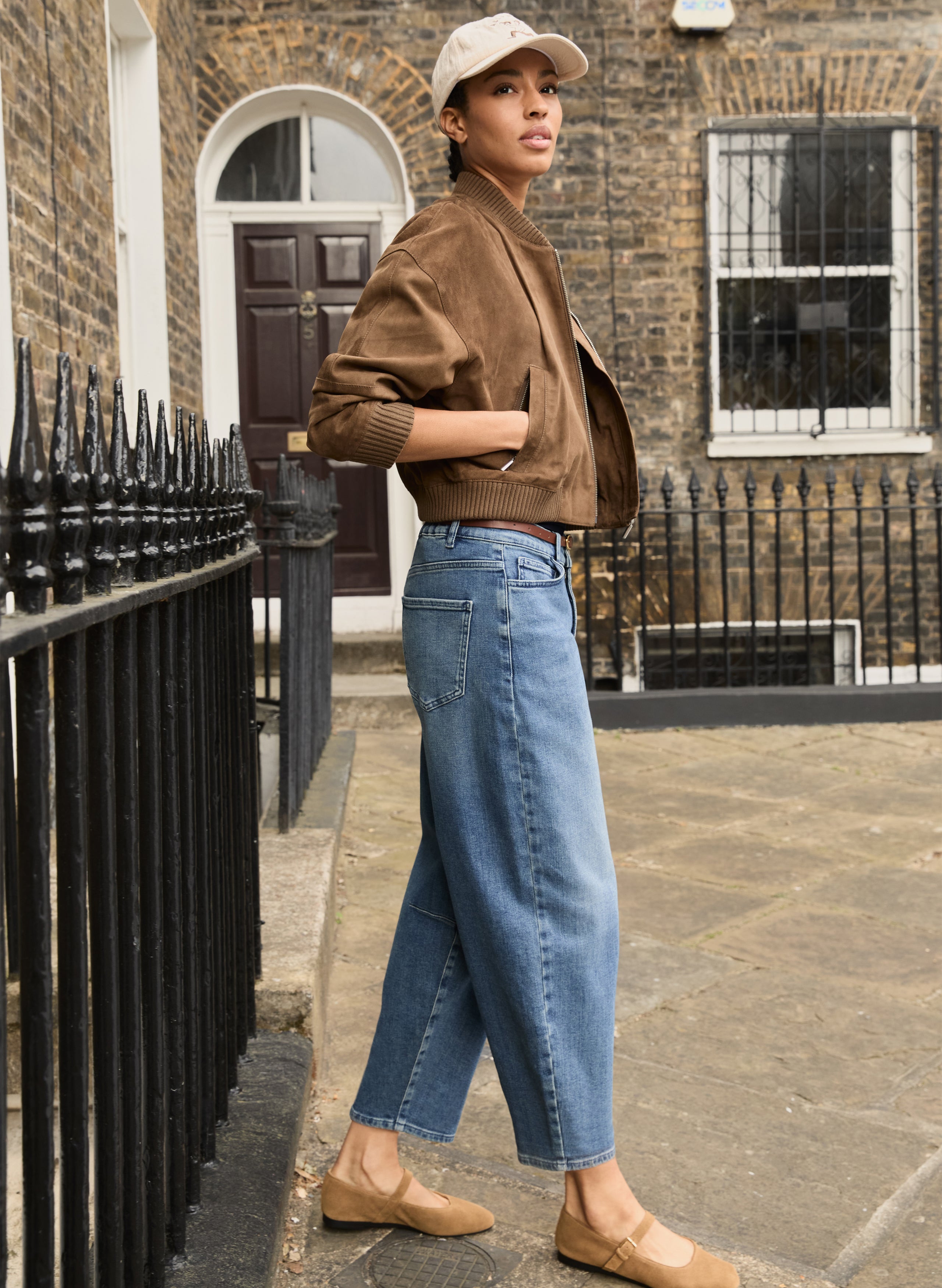 Nixi Organic Stretch Denim Barrel Jeans