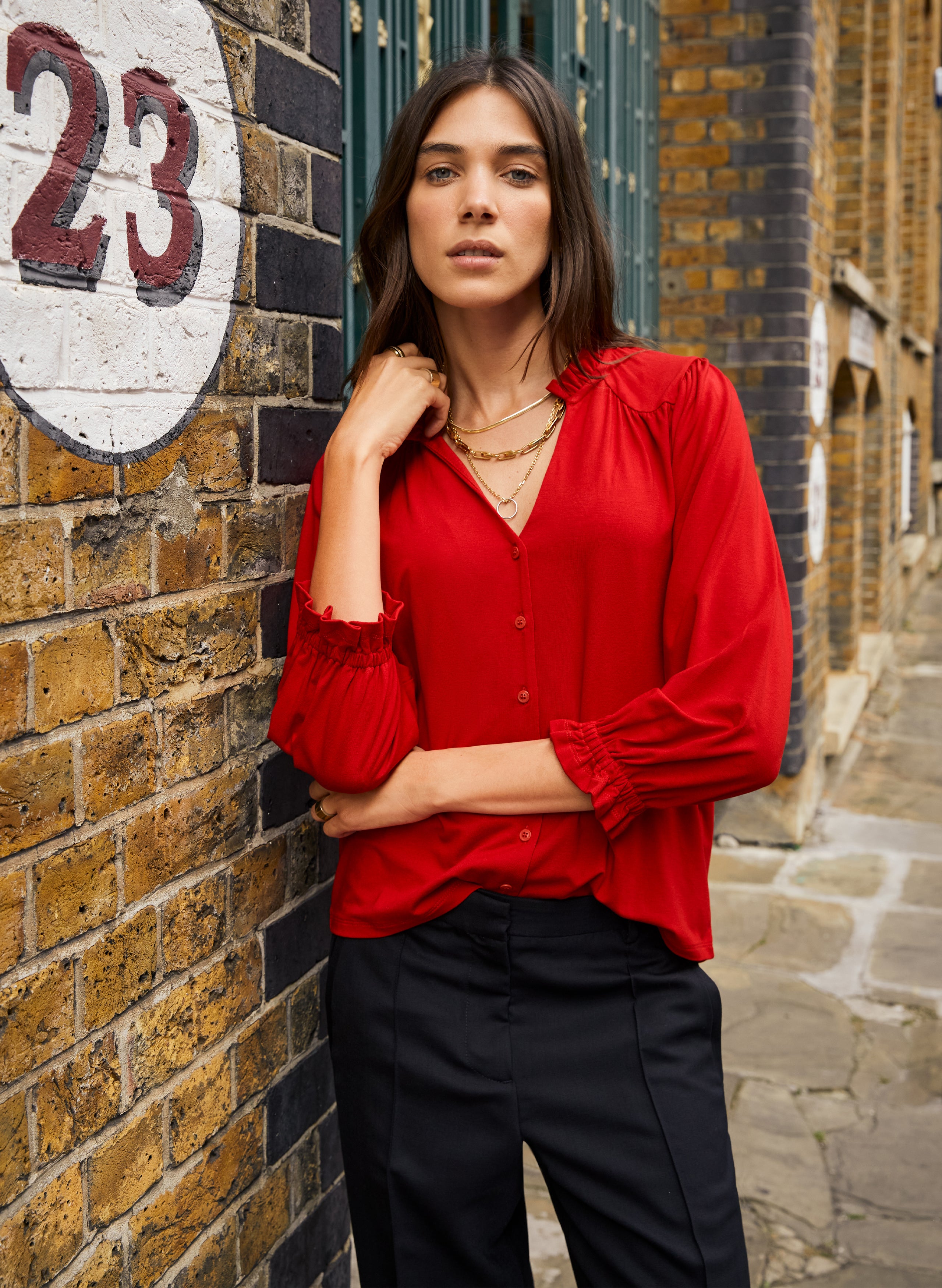 Annie Ruffle Collar Blouse 5 Annie Ruffle Collar Blouse