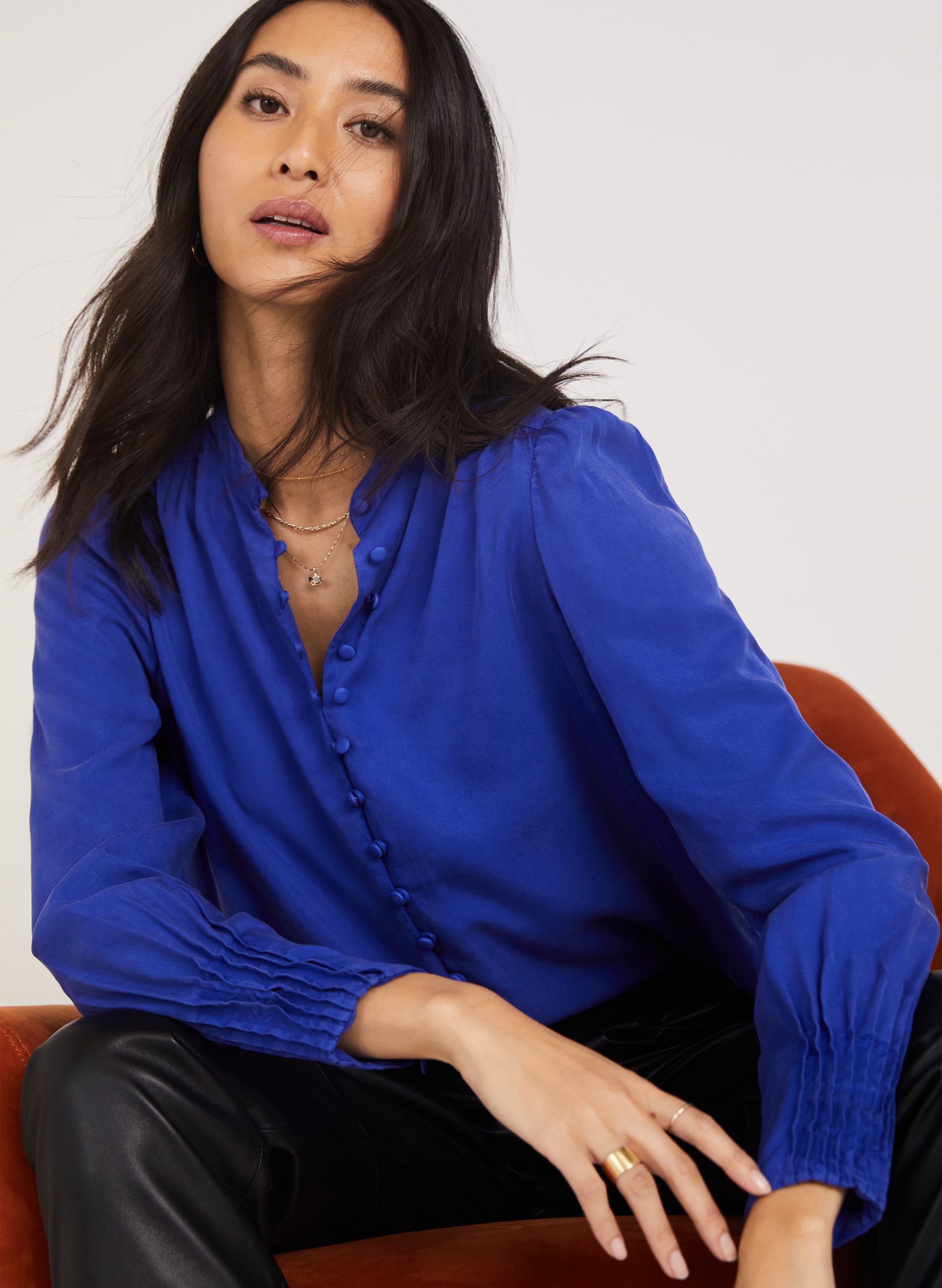 Annika Button Through Blouse