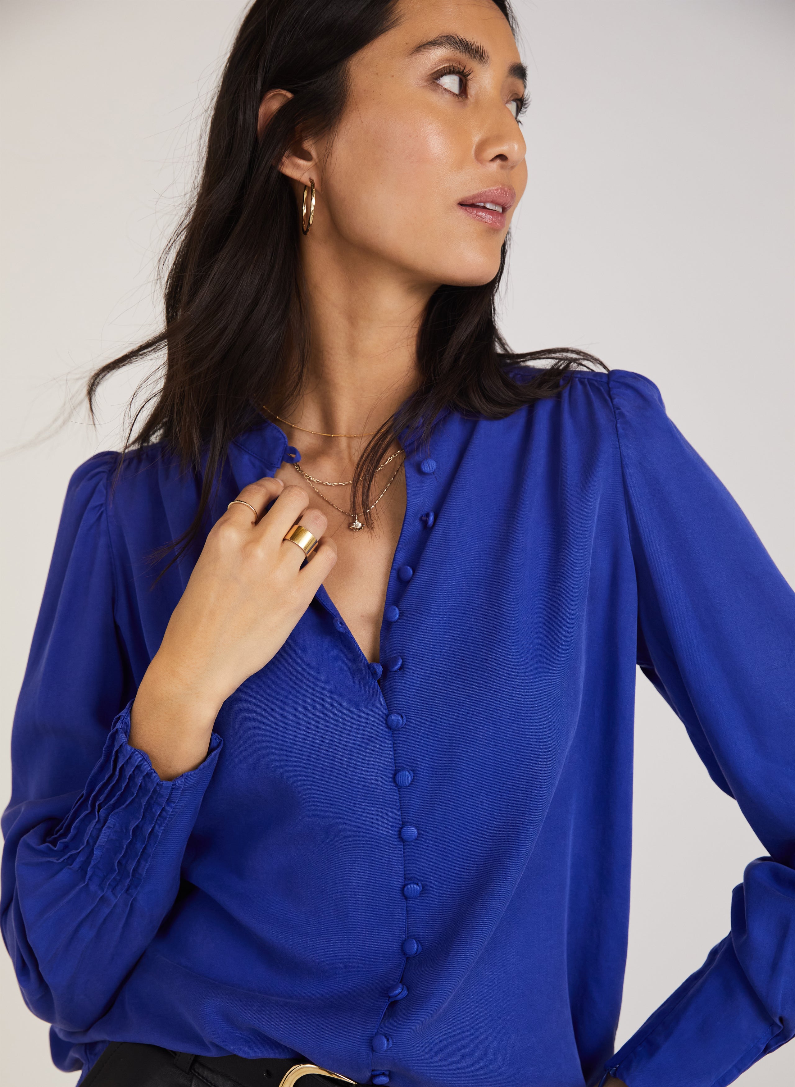 Annika Button Through Blouse 3 Annika Button Through Blouse