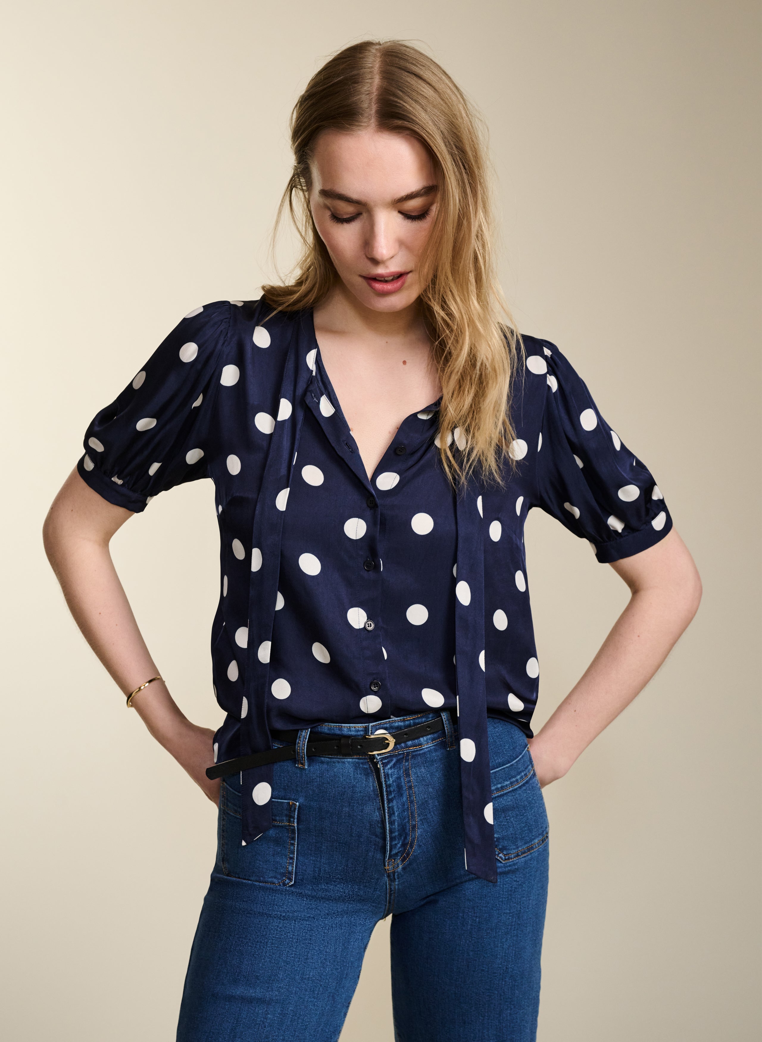 Violette Satin Blouse 1 Violette Satin Blouse