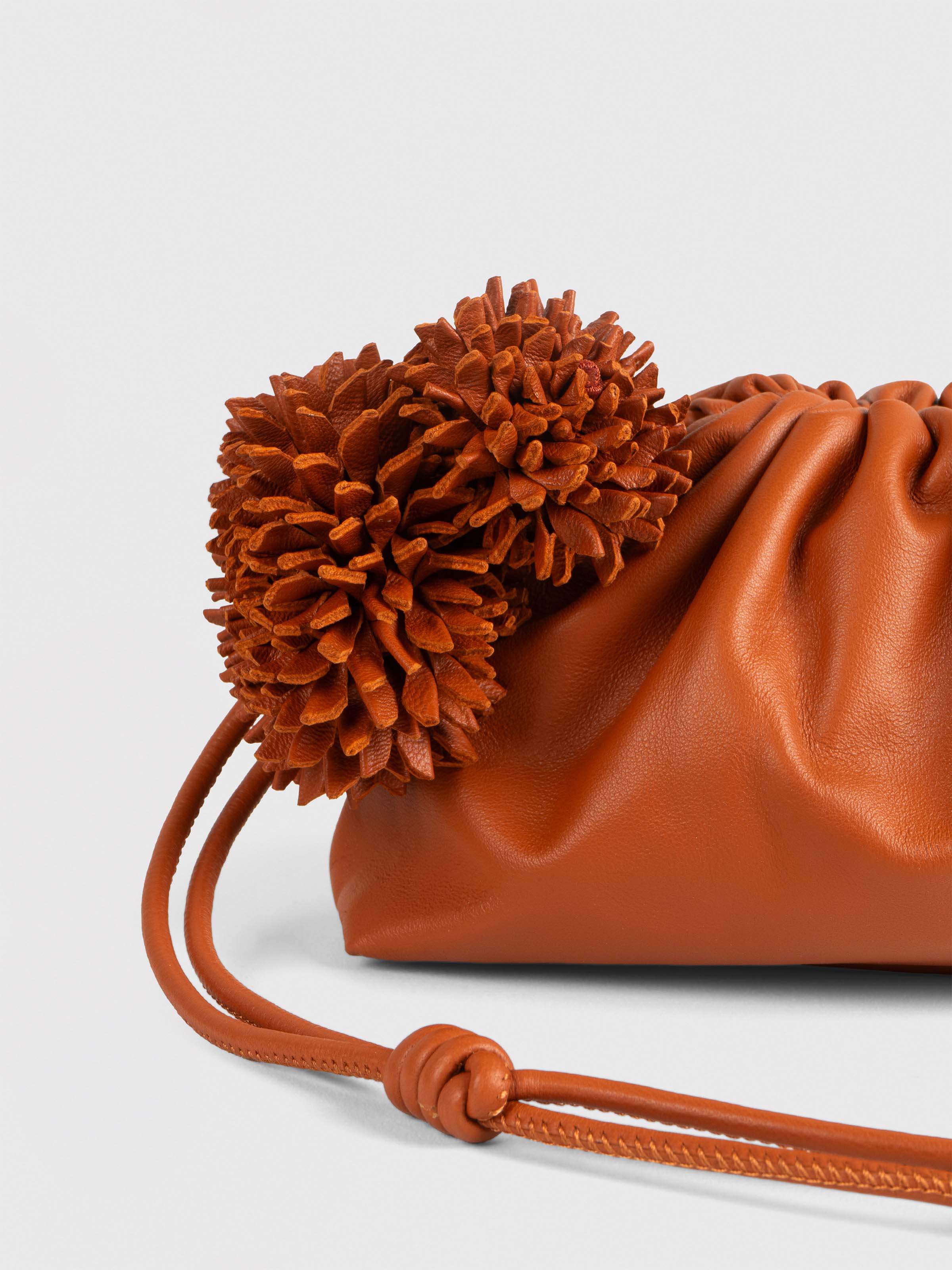 Mini Leather Pouf Bag w/ Charm 7 Mini Leather Pouf Bag w/ Charm