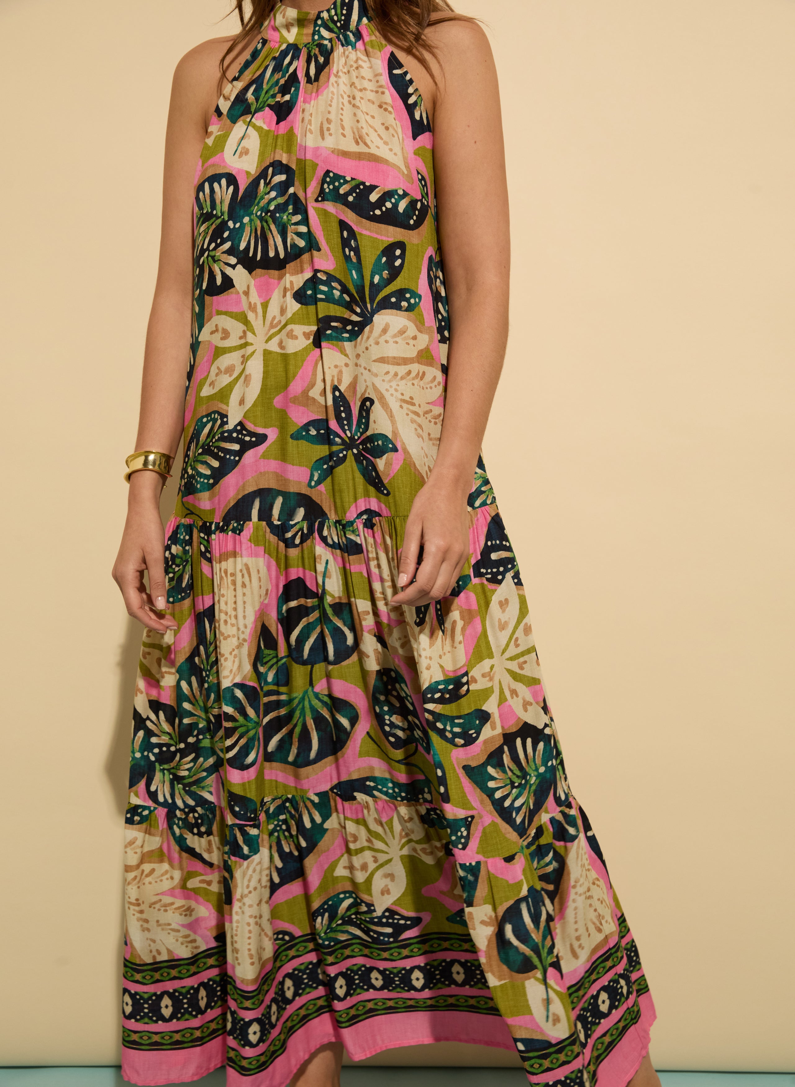 Anouk Printed Sleeveless Maxi Dress