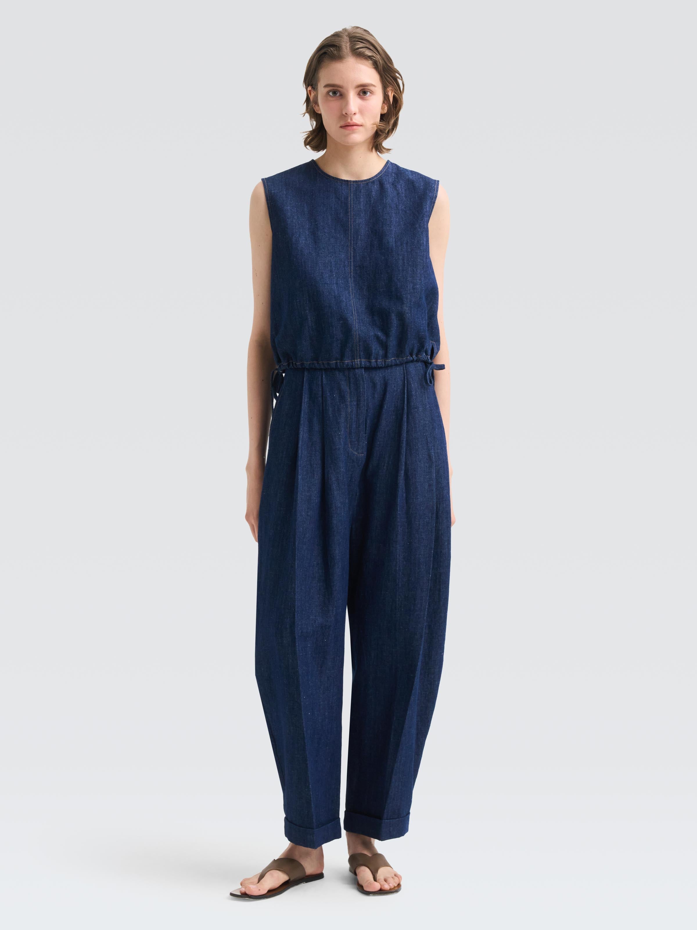 Denim Tish Top