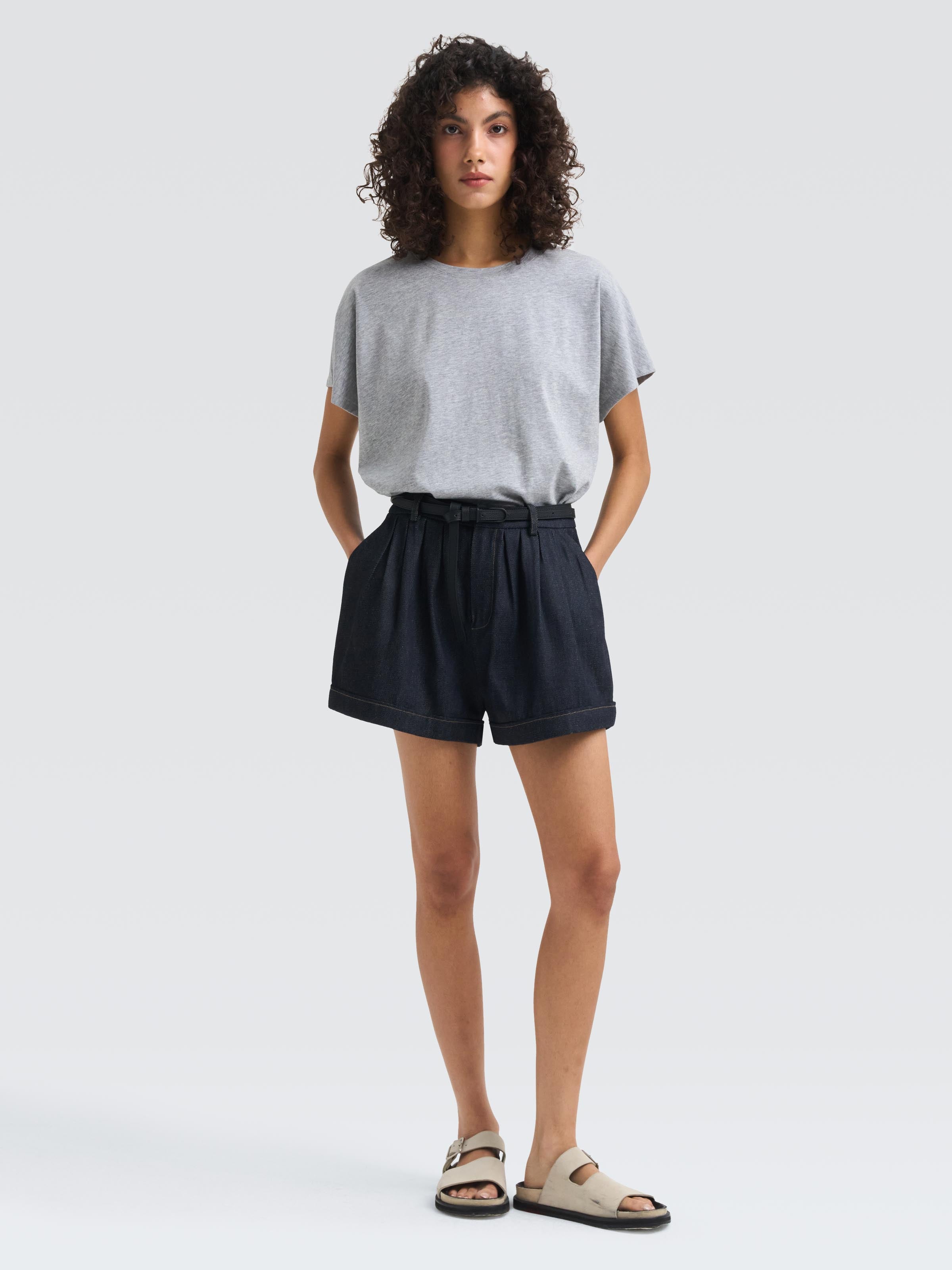 Japanese Denim Sophie Shorts 1 Japanese Denim Sophie Shorts
