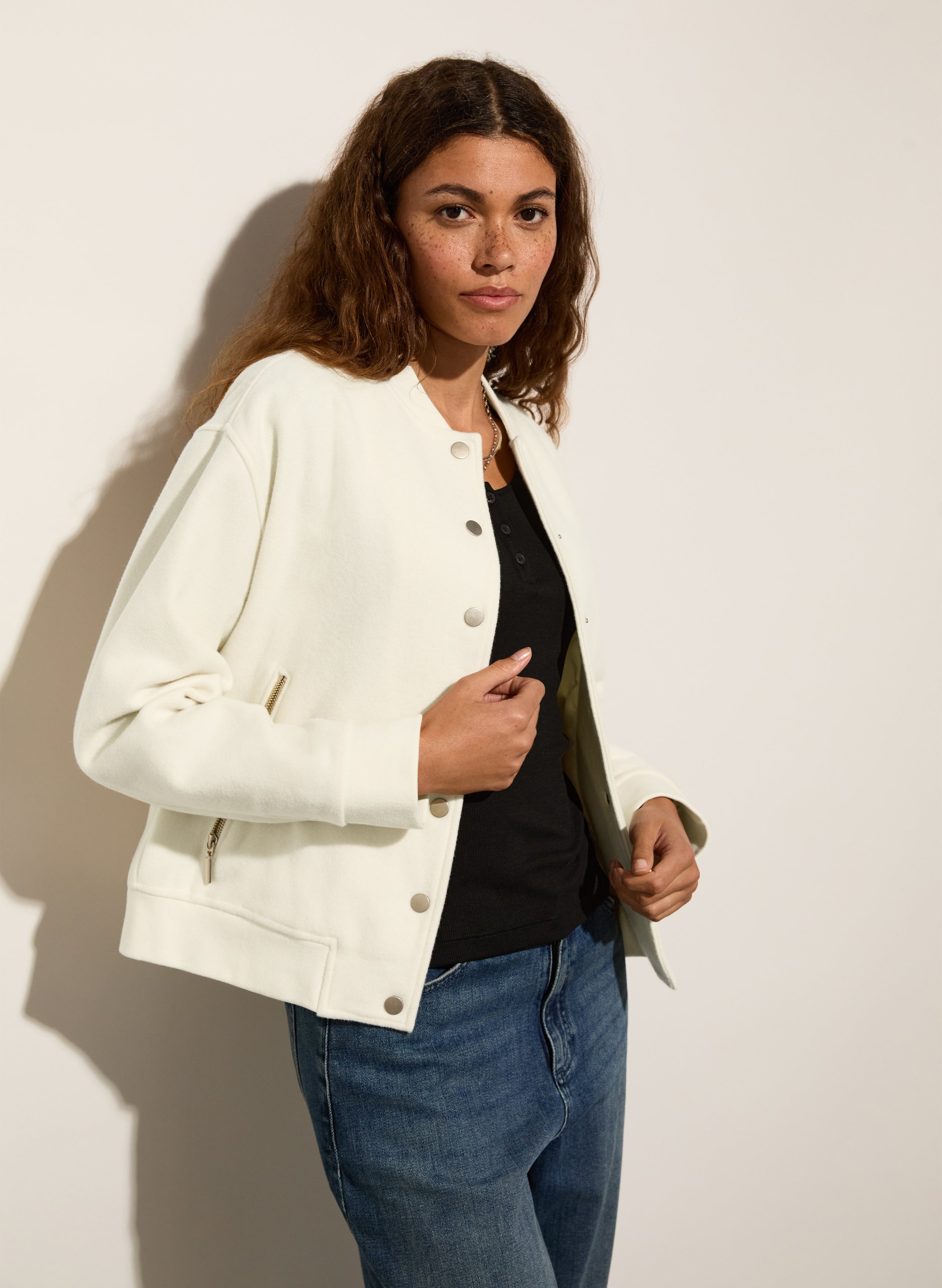 Antonia Wool Blend Bomber Jacket